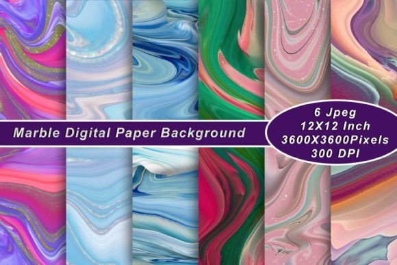 Abstract Fluid Background Digital Paper