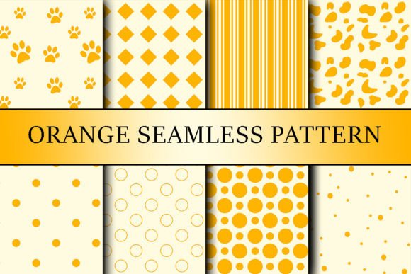 Orange Seamless Pattern: Elevating Creative Projects with Versatile Digital Assets
