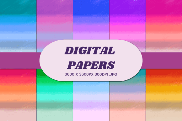 Retro Abstract Gradient 3 Digital Paper: A Versatile Asset for Modern Design Projects