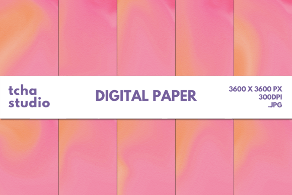 Summer Watercolor 2 Digital Papers: Elevating Your Creative Projects with Effortless Elegance