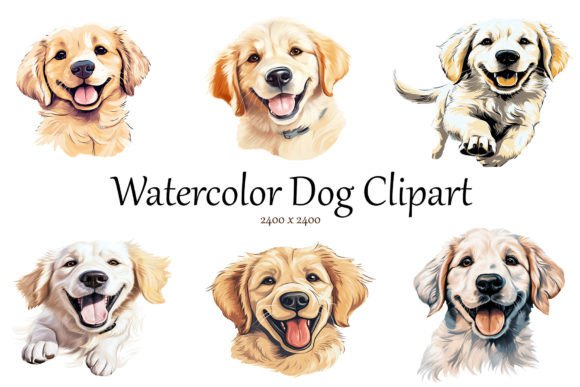 The Artistic Charm of Watercolor Dog Clipart for Creative Projects