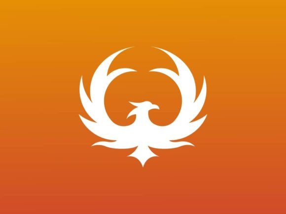 White Phoenix Logo Template
